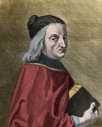 Retrato de Cristoforo Landino, humanista italiano