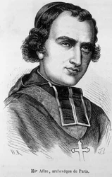 Retrato de Denys Auguste Affre (1793-1848), arcaico de París