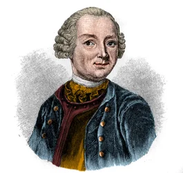 Retrato de EWALD CHRISTIAN VON KLEIST (1715-1759) poeta alemán