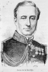 Retrato de Edmond Jurien de La Graviere (1812-1892), almirante francés
