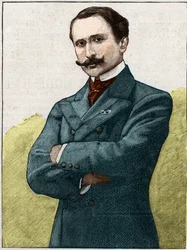 Retrato de Edmond Rostand (1868-1918), poeta y dramaturgo francés.
