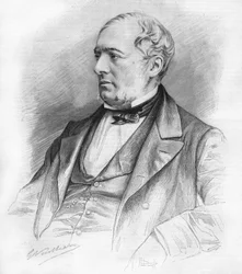 Retrato de Edouard Charton, escritor, político, abogado y saint-simoniano