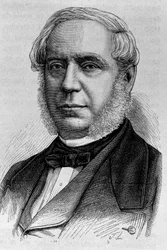 Retrato de Edouard Drouyn de Lhuys (1805-1881). Grabado de finales del siglo XIX en “Historia de Francia” de H. Martin
