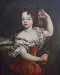 Retrato de Isabel Carlota de Orleans (1676-1744) actuando como Diana