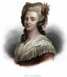 Retrato de Elisabeth Philippine Marie Hélène de Francia, conocida como Madame Elisabeth, hermana del rey Luis XVI (1764-1794)