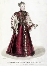 Retrato de Elisabeth, hija de Enrique II, Rey de Francia (1519-1559)