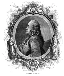 Retrato de Etienne Jeaurat (1699-1789) pintor y dibujante francés.