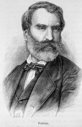 Retrato de Eugene Pelletan (1813-1884), periodista, escritor y político francés.
