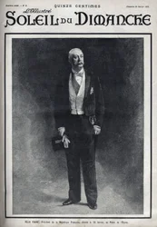 Retrato de Felix Faure (1841-1899), Presidente de la República Francesa publicado durante su muerte el 16 de febrero en el Palacio del Elíseo. Grabado en “Le sun-du-dimanche”, 28 de febrero