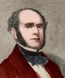 Retrato de Fitz-Greene Halleck (1790-1867), poeta estadounidense. Grabado en “The Illustrated London News” del 23 de enero de 1858.