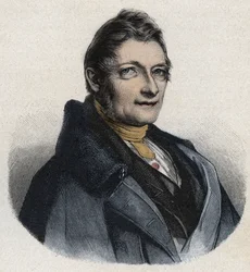 Retrato de Franz Xaver Gabelsberger (1789-1849) inventor inglés