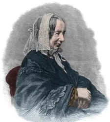 Retrato de Fredrika Bremer (1801-65) (grabado) escritora sueca y activista feminista