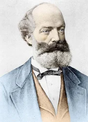 Retrato de Friedrich August Kekulé von Stradonitz, químico alemán