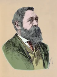 Retrato de Friedrich Engels (1820-1895) filósofo y teórico socialista alemán.