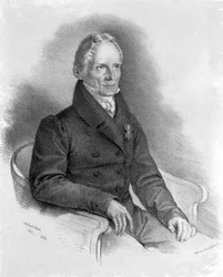 Retrato de Friedrich Mohs (1773-1839) mineralogista alemán