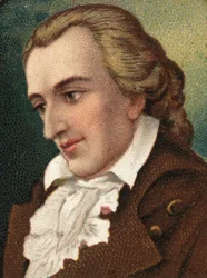 Retrato de Friedrich Schiller (1759-1805), poeta y escritor alemán