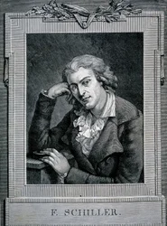Retrato de Friedrich von Schiller (1759 - 1805), poeta y dramaturgo alemán