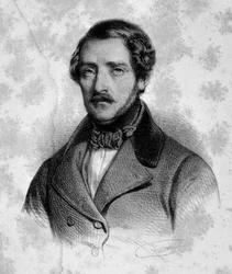 Retrato de Gaetano Donizetti (1797-1848) compositor italiano. Siglo XIX. Milán, biblioteca del conservatorio