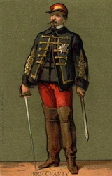 Retrato del General Chanzy (1823-1883). Cromolitografía de finales del siglo XIX