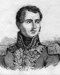 Retrato del General Pierre Francois Joseph du CREUX Flour 1770-1835. Grabado del siglo XIX.