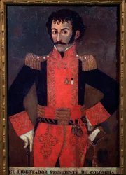 Retrato del General Santander, militar y estadista colombiano