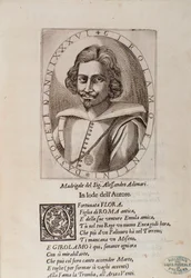 Retrato de Gerolamo Fantini (portada de su Método para aprender a tocar la trompeta)
