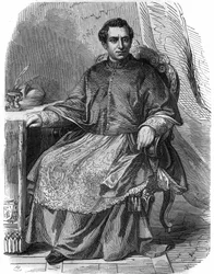 Retrato de Giacomo Antonelli (1808-1878), Cardenal italiano y Secretario de Estado del Gobierno Pontificio