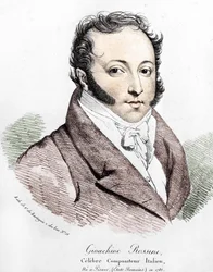 Retrato de Gioacchino Rossini (1792-1868).