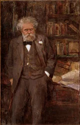 Retrato de Giosue Carducci (1835-1907), poeta y crítico italiano Pintura anónima. Principios del siglo XX. Bolonia, Casa Carducci - Giosue Carducci. Retrato de Giosue Carducci 1835-1907, correo y crítico italiano. Pintura anónima, principios del siglo XX. 