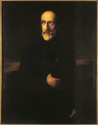 Retrato de Giuseppe Mazzini (óleo sobre lienzo)