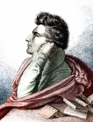 Retrato de Heinrich Heine (1797-1856), poeta lírico y publicista alemán