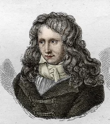 Retrato de Henri Bernardin de Saint Pierre, escritor francés (1737-1814). Grabado de 1835.