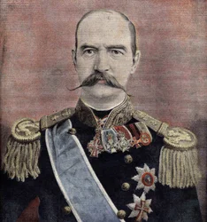 Retrato de Su Majestad Jorge I (1863-1913), rey de Grecia (grabado de 1895)