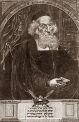 Retrato de Isaac Aboab da Fonseca (1605-1693) - Isaak Aboab Foonseca - rabino, erudito, cabalista y escritor