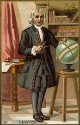 Retrato de Isaac Newton (1642-1727), matemático, físico y astrónomo inglés.