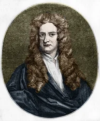 Retrato de Isaac Newton (1642-1727) físico inglés.