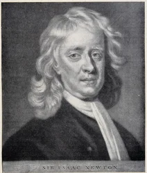 Retrato de Isaac Newton de cerca del original conservado en el Observatorio de Berlín.