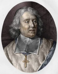 Retrato de Jacques-Bénigne (Jacques Benigne) Bossuet (1627 - 1704).