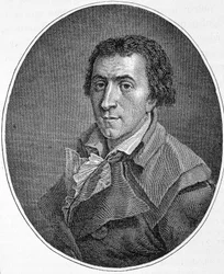 Retrato de Jacques Pierre Brissot, llamado Brissot de Warville (1754-1793), periodista y político francés. Fundó la Sociedad de Amigos de las Personas Negras, partidario de la abolición de la esclavitud. Grabado del siglo XIX.