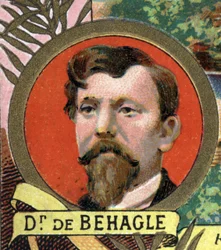 Retrato de Jean Ferdinand de Behagle explorador del siglo XIX.
