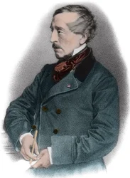 Retrato de Jean Jacques (Jean-Jacques) Ampere (1800-1864) historiador francés