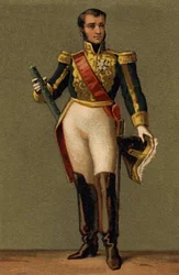 Retrato de Jean Lannes, Duque de Montebello (1769-1809), Mariscal de Francia. Cromolitografía del siglo XIX