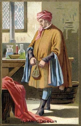 Retrato de Jehan Gobelin, tintorero del siglo XV