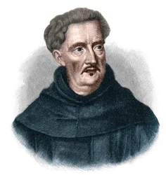 Retrato de Johann Ulrich Megerle, conocido como Abraham a Sancta (Santa) Clara 1607-1680. Predicador popular del barroco austriaco