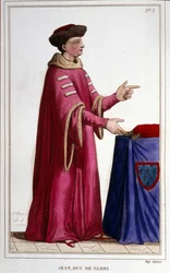 Retrato de Juan, Duque de Berry (1340 - 1416).