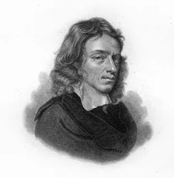 Retrato de John Milton, poeta y ensayista inglés (1608 - 1674)