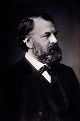 Retrato de Joseph Joachim (1831-1907) violinista, compositor y director húngaro. Fotografía. Milán, biblioteca del conservatorio