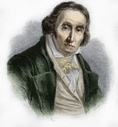 Retrato de Joseph Marie Jacquard (1752-1834), mecánico francés inventor del telar.