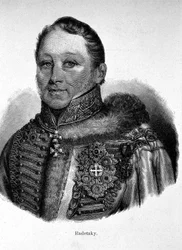 Retrato de Joseph Radetzky, Conde von Radetz (1766 - 1858), Feld-Mariscal austriaco