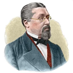 Retrato de Joseph Victor von Scheffel (1826-1886), escritor y poeta alemán.